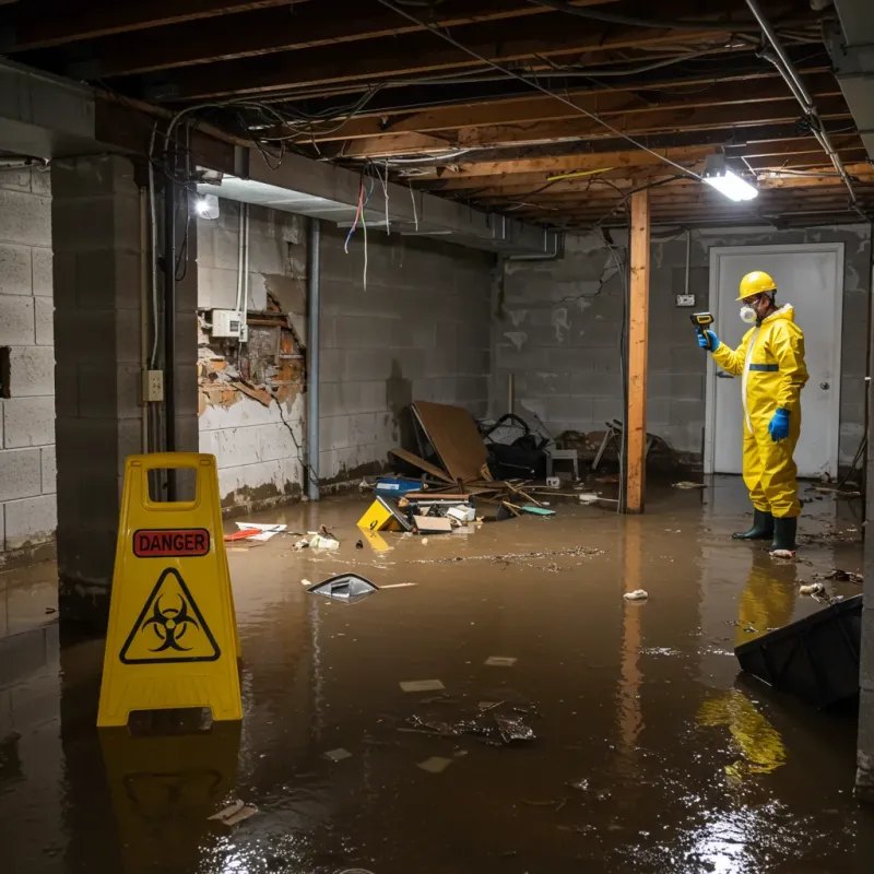 Flooded Basement Electrical Hazard in Sedona, AZ Property